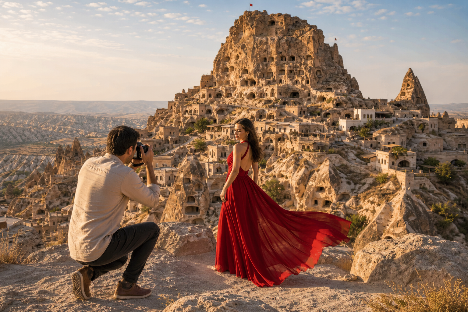 Uchisar Castle Cappadocia photo shoot location