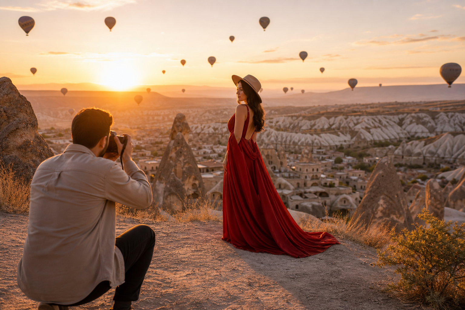 Cappadocia sunrise photo shoot